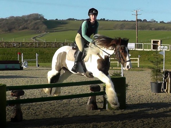 Anna and Lance green jump