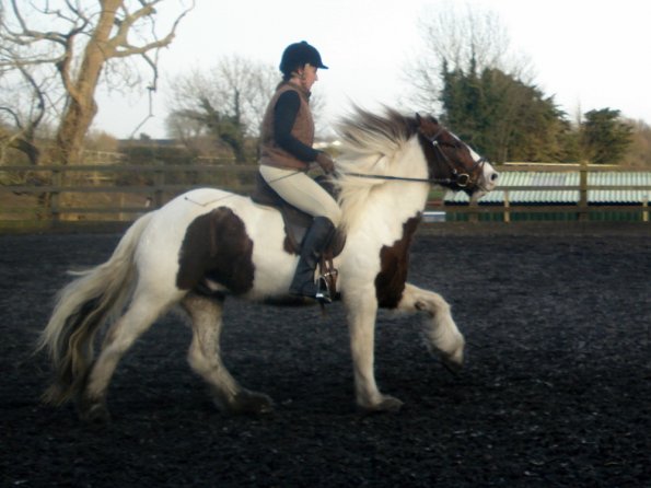 Lance and Anna canter