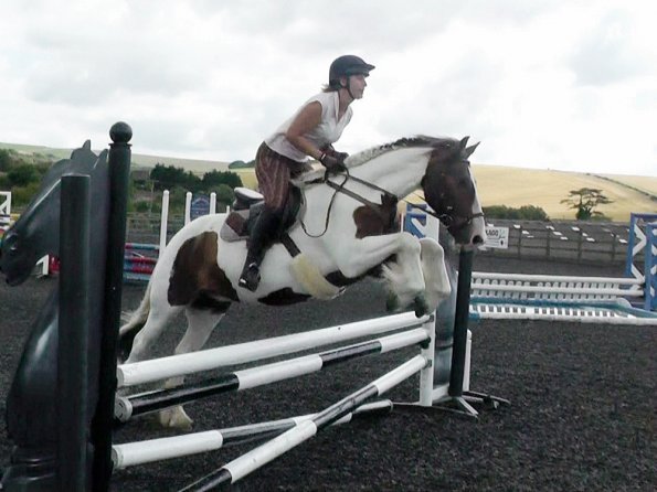 Anna and Lance jumping