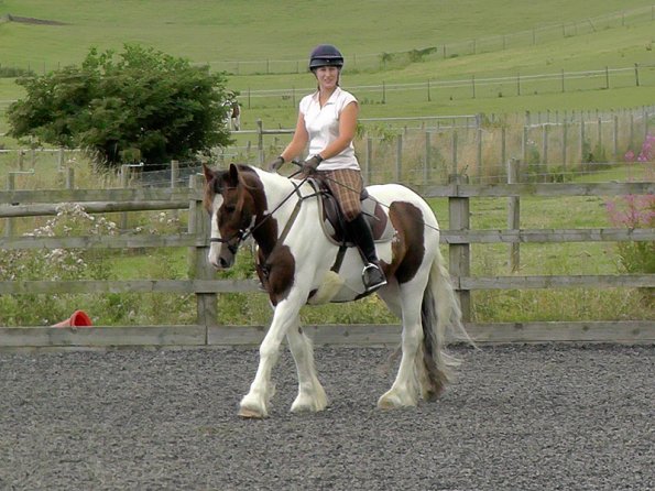 Anna and Lance warming up