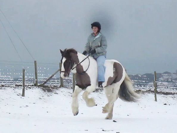 Anna and Lance cantering (2)