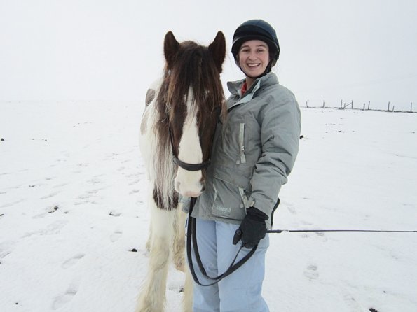 Lance and Anna smile