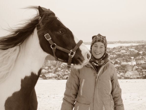 Lance and Anna on the hill
