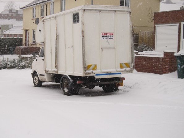 Snowed in Horsebox