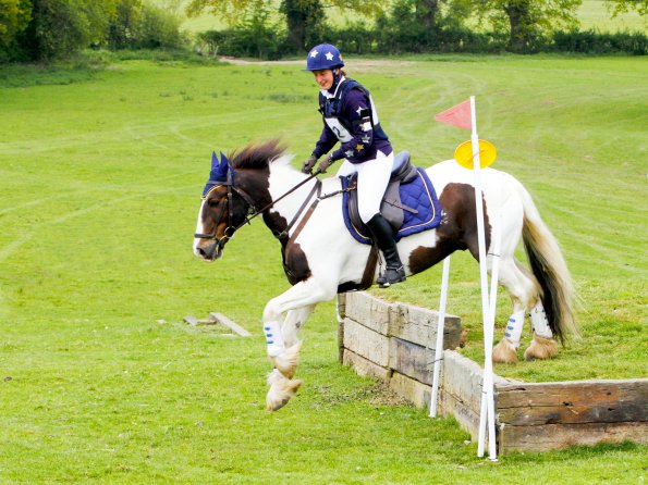 Anna Lance down the stairs